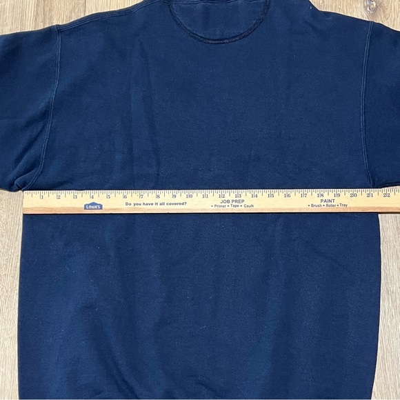 Vintage Made in USA M. J. Soffe Navy Pullover Crewneck Sweater Men’s Size Large - Picture 6 of 6